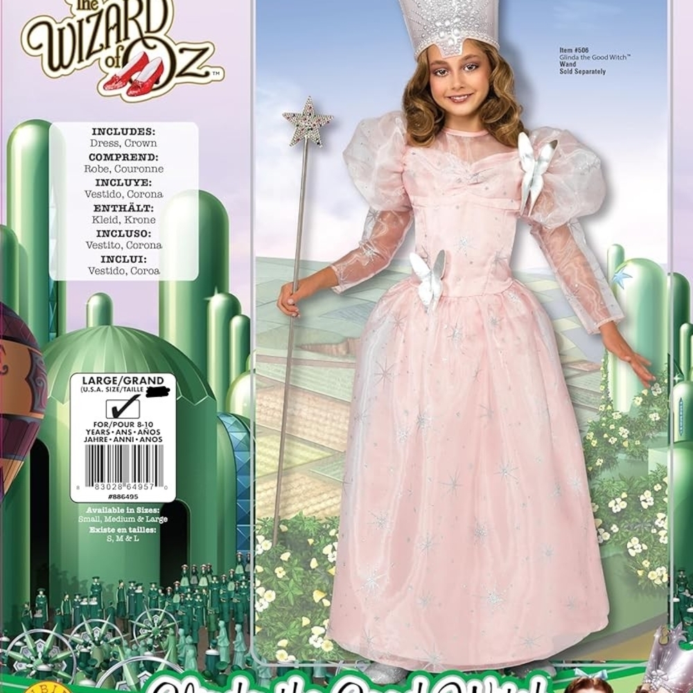 Glinda the Good Witch Wizard of Oz Child Costume (Large - Size 10-12 Age 8-10)
